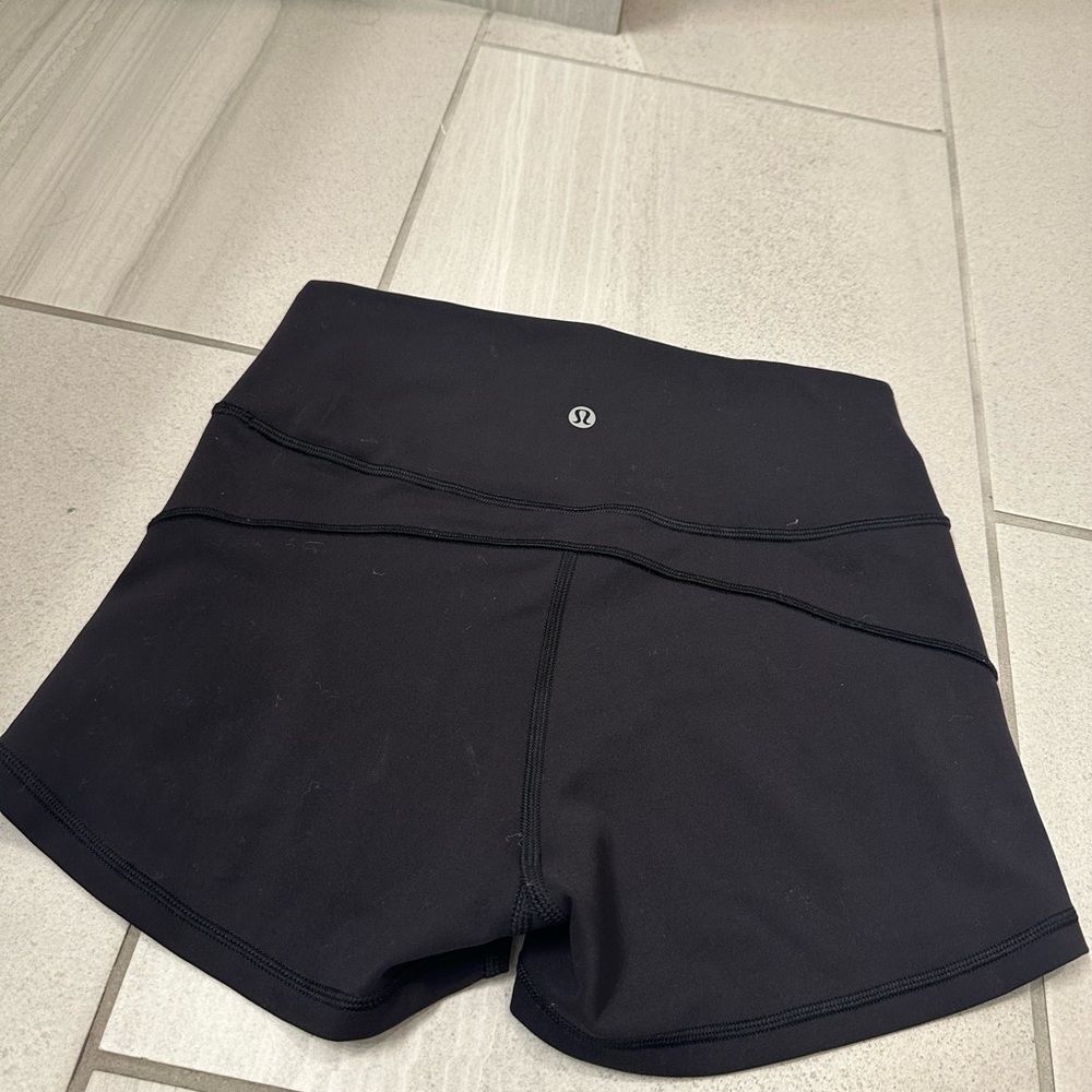 lululemon athletica Women's Classic Black Biker Shorts